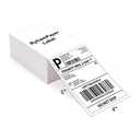 RyhamPaper 4" x 6" Direct Thermal Fanfold Labels - White, 1000 Labels