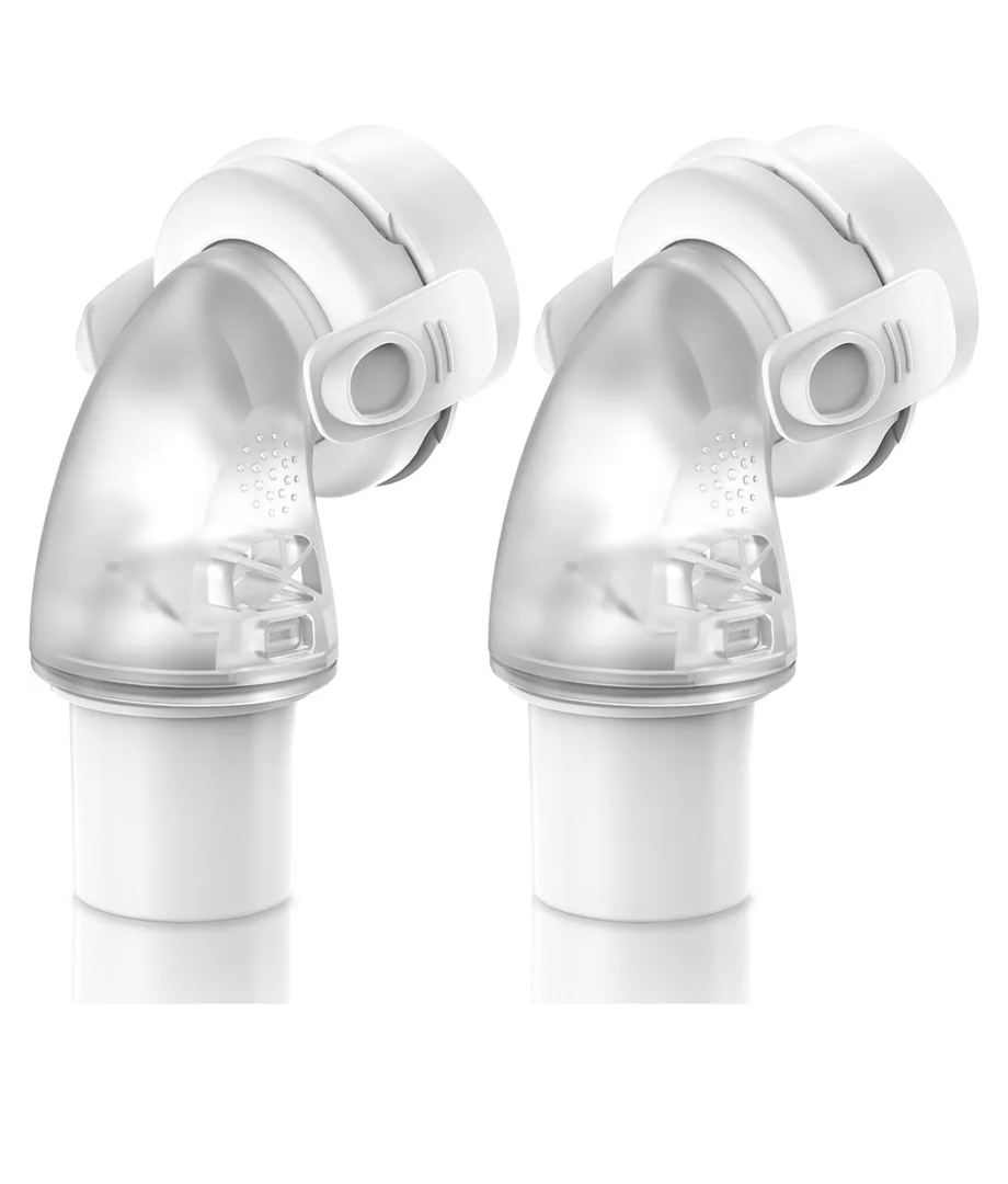 2 Packs Replacement Swivel Elbow Connector for Airfit F20 F30, FSA HSA Eligible, QuiteAir Elbow Quick-Release,Great-Value CPAP Supplies by Medihealer