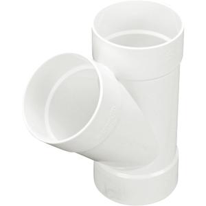 NDS 4P08C X Hub PVC S&D 45 Wye, 4 in, 1 Count (Pack of 1), White