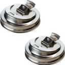 2PCS Mason Jar Drinking Lids,Stainless Steel Wide Mouth Mason Jar Sip Lid Accessories,Anticracking Leak Proof Seal Flip Cap Cover Airtight Accessories for Drink