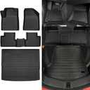 Naibeve Floor Mats for Jeep Cherokee 2019-2023 - All Weather Custom Fit for Cherokee Floor Mats & Cargo Mat Waterproof Interior Accessories