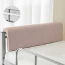 Dorm Headboard Thickened Pillow Reading Pillow Hanging Headboard Backrest Cushion with Removable Washable Cover (Khaki-Linen)