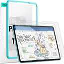 ESR 2 Pack PaperFeel Screen Protector for iPad Air 11 Inch M4/M3/M2 (2026/2025/2024, 8th/7th/6th Gen), Write and Draw Like on Paper, 9H Tempered Glass, Matte AntiGlare with Alignment Frame