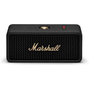 Marshall Emberton III Portable Bluetooth Speaker - Rugged Waterproof IP67 Design | Loud Stereo Sound, Deep Bass with 32+ Hr Playtime | Compact and Wireless for Travel and Outdoors - Black & Brass (One Size)