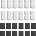 Cat Water Fountain Filters: 12 Filters + 12 Sponges Cat Fountain Replacement Filters for Cat Fountain with Activated Carbon Filter and Ultra-fine Fiber