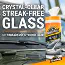 Armor All Protectant, Glass and Cleaning Wipes, Wipes for Car Interior and Car Exterior, 30 Count Each (Pack of 3)