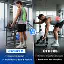 Adjustable Dumbbell Stand, Dumbbell Rack with Wheels, 500LBS Capacity