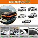 22 Cubic Feet Car Rooftop Cargo Carrier Roof Bag | Fits Cars With / Without Roof Racks/Waterproof & Tear‑resistant/with anti‑slip mat, lock & storage bag/ for Road Trip