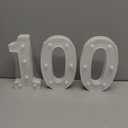 100th Birthday Decorations for Women Men,100 Birthday Decorations for Centerpieces Table,100 Light Up Numbers Sign Led for Party Backdrop Wall Decor for Wedding Anniversary Home