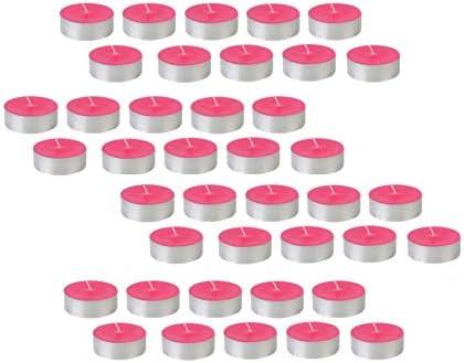 Smokeless Scented 40 Pink Tealight t-lite Floating Candle Decorate Diwali Party