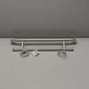 Brushed Nickel Grab Bar 24 Inch w/Towel Holder, iHansee Stainless Steel Towel Rack Shower Support Balanced Support Handle, Wall Mount Safety Handrail Grab Rail for Elderly Senior Handicap Disabled