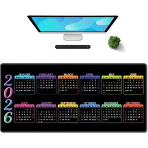 Galdas Gaming Mouse Pad XXL XL Large Long Extended Big Mousepad Non-Slip Rubber Keyboard Mouse Pad with Stitched Edges for Laptop Home Office (2026, 35.4 * 15.7)