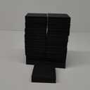 Jewelry Storage Box, 20 Pack Jewelry Gift Boxes with Cotton Filled and Lids, 3.9x3.9x1.1inch, Black