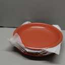 GZG 10.25-Inch Ceramic Dinner Plates Set of 4, Rustic Matte Glaze Terracotta Stoneware Plates for Main Course & Everyday Meals, Microwave & Dishwasher Safe(Terracotta Blush)