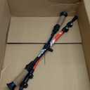 TrailBuddy Trekking Poles - Lightweight, Collapsible Hiking Poles for Snowshoe & Backpacking Gear - Pair of 2 Walking Sticks for Hiking, 7075 Aluminum with Cork Grip (Red Beetle)