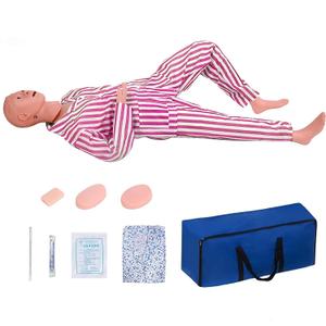 Patient Care Medical Manikin, 5.24ft Life Size Medical Mannequin for Training Multifunction Nursing Training Mannequins for Students Nursing Education Teaching Medical Training Skills(Famale)