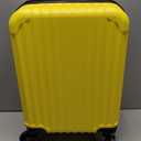 Personal Item Suitcase 18x14x8 Inches Hardside Built In TSA Lock & USB Port Lightweight Luggage With Removable Silent Wheels Underseat Carry-On Bag For Spirit and Frontier and More (Yellow)