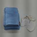 HALLEY Turkish Premium Bath Towels 650 GSM Highly Absorbent Super Soft 100% Cotton (4-Pack Bath/Hand/Washcloth, Blue, 16x26)