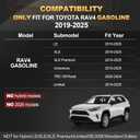 RAV4 Floor Mats AOMSAZTO Floor Liners Fit for Toyota RAV4 2019-2025 (Not Fit Hybrid): All Weather Automotive Floor Mats - 1st & 2nd Row Full Set Rubber Floor Liners - Anti Skid Car Mats