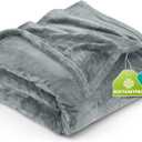 Utopia Bedding Fleece Blanket Twin Size Ash Grey (60x80 Inches) Ultra Soft Warm Lightweight Microfiber Breathable Anti-Static Cozy Bed Blanket, All-Season Home Decor Gift for Men & Women