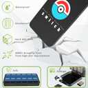 PURBHE Switch Game Case for Nintendo Switch 1 & 2 Card, Portable Nintendo Switch Game Holder with 24 Cartridge Slots and 24 Micro SD Card Slots,Accessories for Nintendo 1 and 2 Switch (Black)