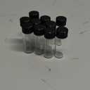 4ml Clear Small Glass Vials with Screw Caps, Small Vials for Essential Oil, Leak-Proof Sample Vials with Lids (10pcs)