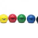 THERABAND Soft Weight, 4.5" Diameter, Weighted Balls for Baseball, Weighted Balls for Softball, Hand Held Ball Shaped Isotonic, Shoulder Strength, Rotator Cuff & Throwing Trainer, Assorted Set of 6