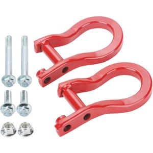 ONER Tow Hooks Compatible with 2019 2020 2021 & Newer Chevy Silverado 1500, Replaces # 84280202(RED)