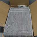 SMILOOL Stair Treads Non Slip for Wooden Steps Indoor 10" x 30" 12 Pack Extra Wide Stair Tread Carpet Stairs Runner, Step Pads with Reusable Adhesive for Dogs Kids Elders, Machine Washable, Light Grey