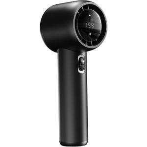 Portable Fan Rechargeable - 15000RPM High Speed Turbo Handheld Fans with Digital Display - 16H Cooling USB Battery Powered Fan - Gifts for Men & Women, Travel Essentials, Camping Gear (Black)