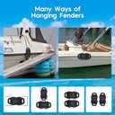 AWEMUFA Boat Fenders Easy to Install Bumper for Docking Ideal Fender for Pontoon, Bass, Jet Ski and Fishing Boats