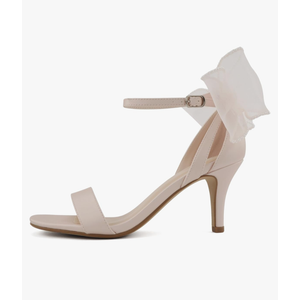 Delicious Everly ~ Women Ankle Strap Low Heel Bridal Dress Sandals