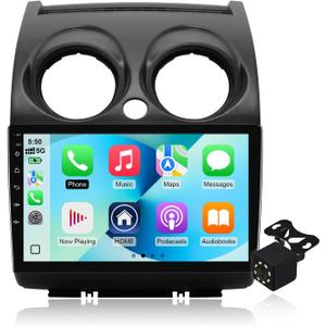 4Core+64G Android 14 Double Din Car Radio Stereo for Nissan Rogue 2008-2013 with 9" Touchscreen Radio Built-in Wireless Carplay/Android Auto/GPS/Bluetooth/FM/AUX-in/SWC/Backup Camera