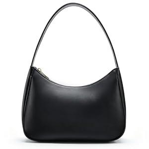 Women's Shoulder Bags, Small Hobo Tote Elegant Clutch Purse with Zipper Closure (Brown)