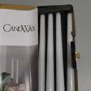 CANDWAX 10 inch White Taper Candles - Set of 12 White Candle Sticks Ideal for Christmas Decorations - Unscented Dripless Smokeless Long Burning Candlesticks - Christmas Candlesticks