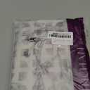 jinchan Linen Floral Valance for Windows Blackout Double Layer Valance Curtain 16 Inch Length for Living Room Bathroom Overlay Botanic Farmhouse Room Darkening 1 Panel Black on Beige