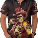 Crown Fan Hawaiian Shirts for Men and Women, Tropical Summer Beach Shirt, Crown Lovers Button Shirt, Holiday Shirt, XL