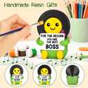 Best Boss Gifts for Women Men Female Male Music Lover DJ For the Record You Are The Best Birthday Basket Gifts for Boss Lady Leader Manger Supervisor Thank You Christmas Leaving Office Desk Decor