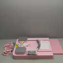 JANUA Pilates Board - Pilates Reformer Set, Multi-Purpose Foldable Pilates Reformer Board for Home, 5 in 1 Pilates Sliding Board (Pink)