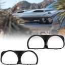 Carbon Fiber Front Headlight Cover for Dodge Challenger 2015-2021 Exterior Lamp Headlight Trim Frame Headlight Bezel Set