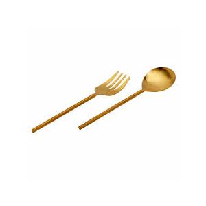 Harvest 11 inch Gold Metal Salad Servers
