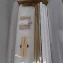 Forbena Gold Floating Shelves for Wall Decor Set of 3, Bathroom Shelves Over Toilet, Modern Display Wall Shelf with Guard Rail for Living Room Bedroom Organizers and Storage - White and Gold (17 Inch)