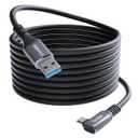 16FT VR Charging Link Cable | USB 3.0 High-Speed Data & Charge for Meta Quest 3S/3/2/Pro, Pico 4 and PC/SteamVR USB-C Charger Cord for VR Headset - Pink