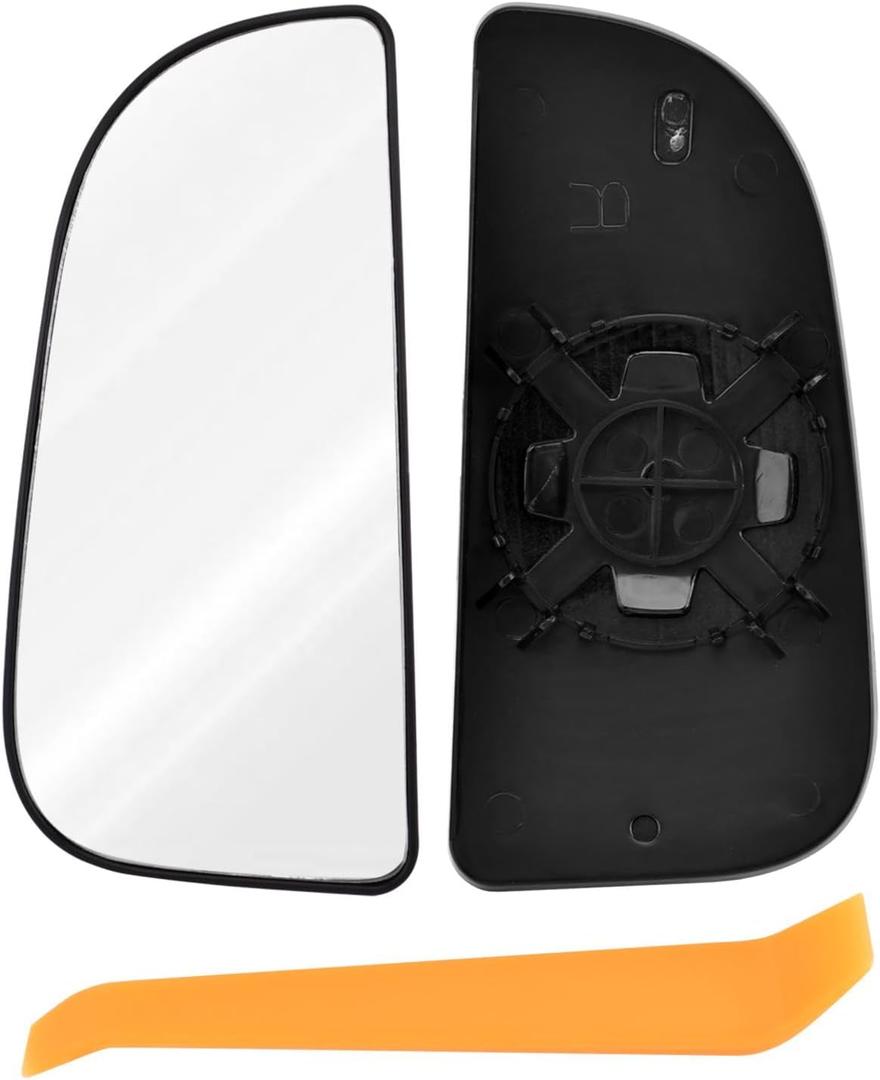 Driver Left/Passenger Right Side Lower Mirror Glass Replacement Compatible for 2010-2020 Dodg-e Ra-m 1500 1500 2500 3500 4500 5500 Towing Mirror Model, with Removal Tool(Size:Left)