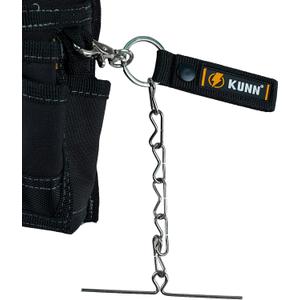 KUNN Electrical Tape Holder, Dual-Use Thong, Enhanced Fast Holder Chain for Tool Belt With Keyring, Snap Loop and Button