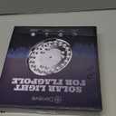 Deluxe Flag Pole Light Solar Powered - 1300 Lumen for Flagpole - Light Up American Flag Outdoor from Dusk to Dawn for 12+ Hours - 100% Coverage Silver Flag Light