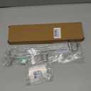 Lounsweer 2 Pcs Plastic Grocery Bag Holder with 50 Pcs Bags, T-shirt Sack Organizer Rack Hanging Holder, Storage Organization Accessories for Grocery Store Supermarket Restaurant Business