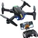 Drone with Camera for Kids 1080P HD FPV Foldable Drone for Adults & Beginners, Mini Drone for kids, RC Quadcopter with 2 Batteries, Gravity Control, One Key Take Off/Land, 360° Flip, Waypoint Fly