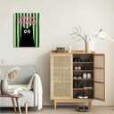 XWELLDAN Funny Humor Welcome to the Bathroom a Cat Will Be with You Shortly Framed Canvas Wall Art Decor, Black Cat Bathroom Toilet Decor, 11x14 Inches