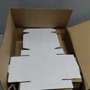 5x5x1.5 inch White Shipping Boxes 50 Pack, Small Corrugated Cardboard Mailer Boxes Bulk for Packaging Business Mailing Gift，Mini Mailer Boxes for Packaging Supplies Business Present